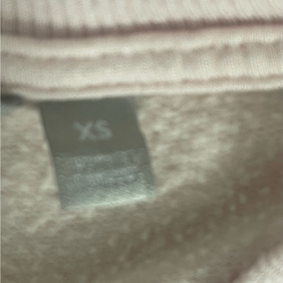 Athleta Coaster Luxe Crewneck Sweatshirt Pale Pink Extra Small - Picture 7 of 8